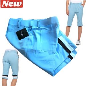 🛑CLEARANCE‼️ 🆕 Belyn Key Oxford blue Pedal Pusher Golf Capri size large